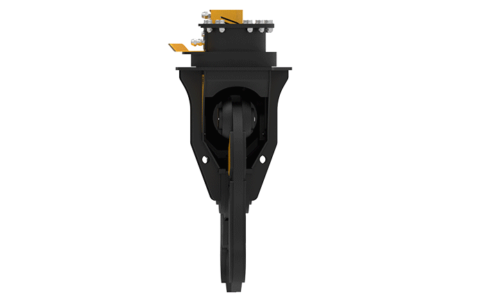 MB-P series hydraulic demolition pulverizer for secondary demolition and high-speed rebar separation on excavators.